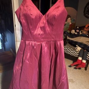 Elegant Pink Sleeveless Dress